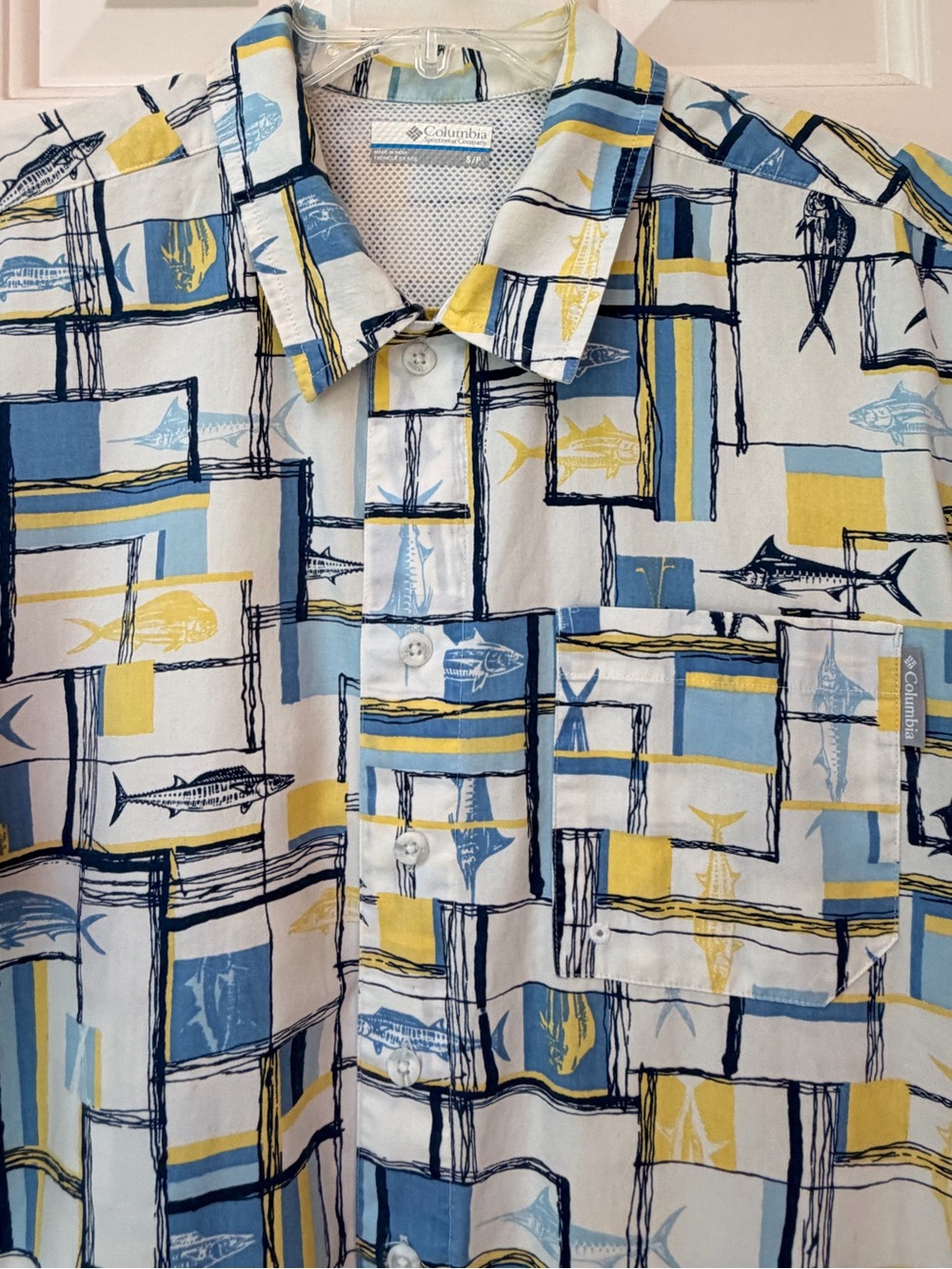 Columbia PFG Shirt, Short Sleeve Vented Lightweight Fishing, Men's Size Small - Picture 2 of 16